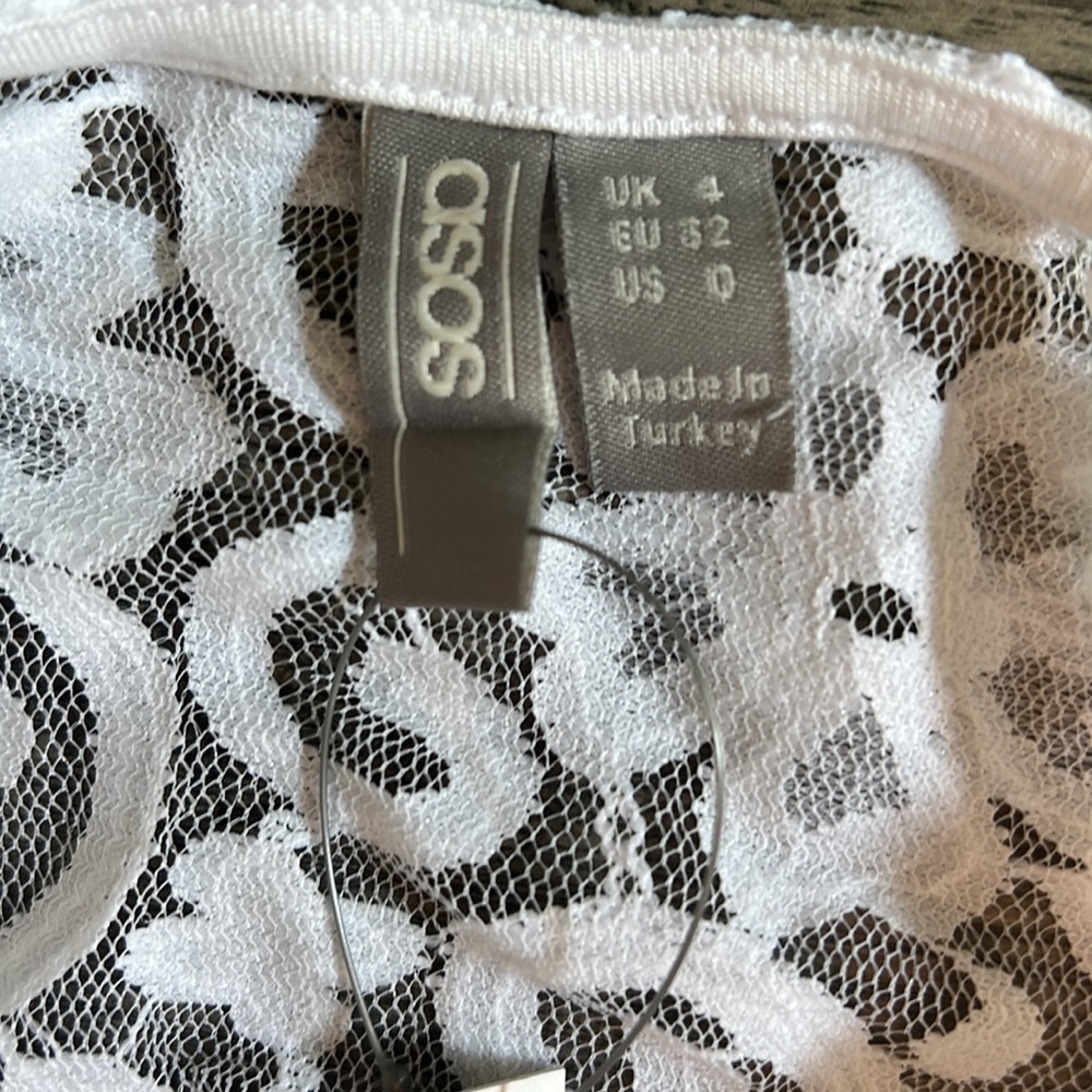 NWT asos bodysuit, white, 0 - Picture 6 of 6